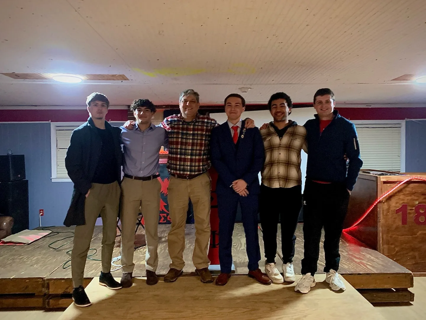 Presbyterian College Conservatives members with Professor Scott Barker